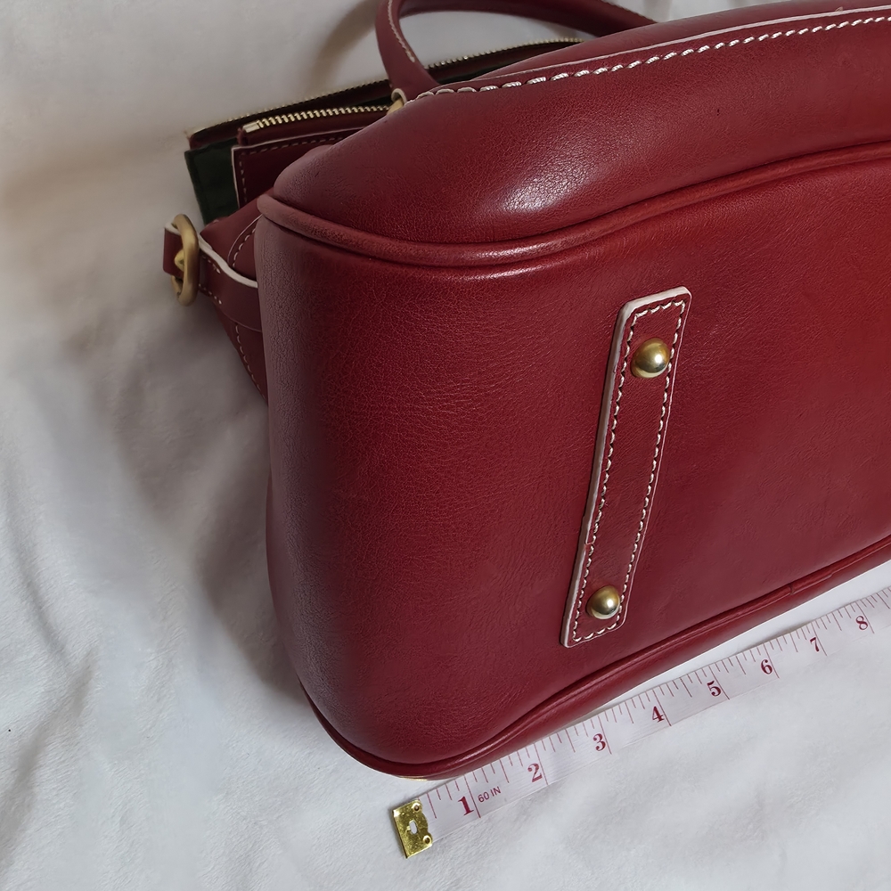 Dooney & Bourke Red Leather Satchel - Picture 12 of 16